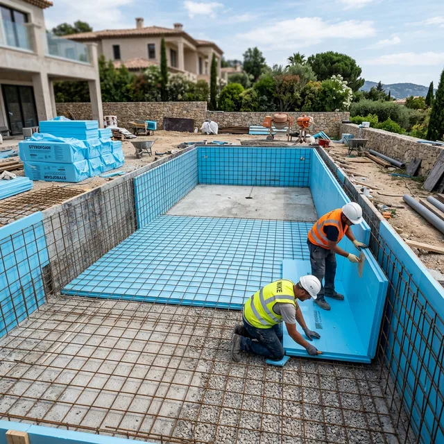 عزل حمامات السباحة