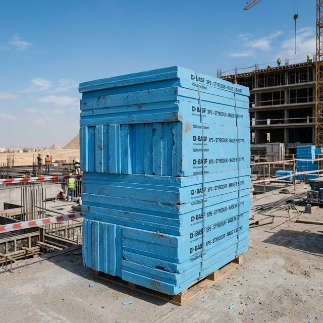 فوم XPS أزرق مضغوط للعزل الحراري